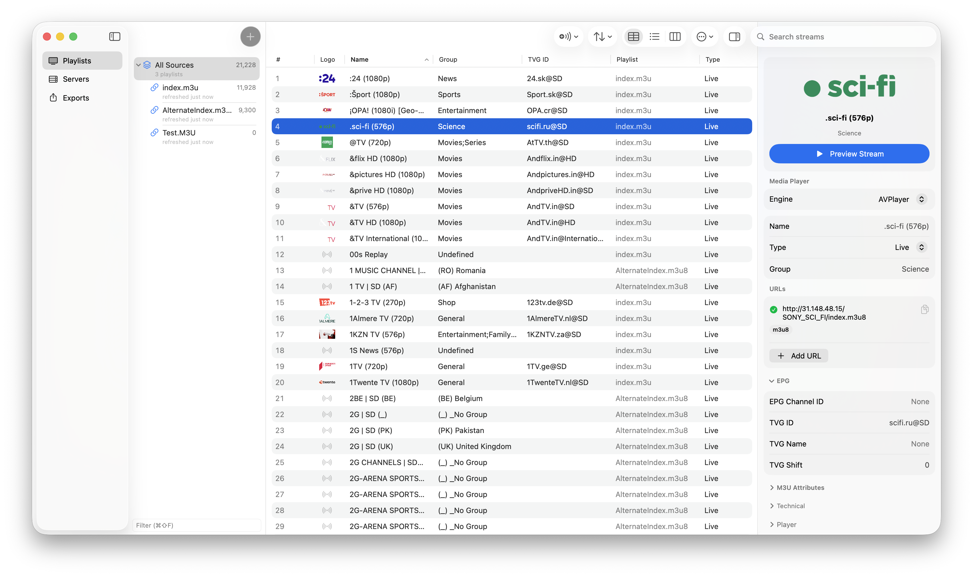 Streamline — playlists